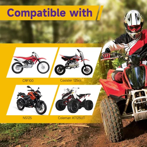Miniatura 5 de HIAORS 428 13T 17mm Piñones de Motor Delantero para Motocicleta para 50cc 70cc 110cc 125cc 140cc 160cc TaoTao Roketa Coolster Sunl Lifan Chinese ATV