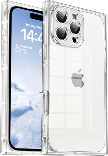 Miniatura 38 de Funda Tzomsze Compatible con iPhone Air Clear Funda, Protección de Cámara, Esquinas Reforzadas TPU Delgada Resistente a Golpes Funda Protectora