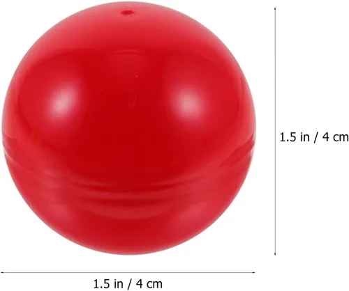 Miniatura 2 de Hemoton 25 bolas de bingo huecas de plástico, bolas de rifa que se abren para máquinas expendedoras y fiestas de cumpleaños, 1.6 in, color aleatorio