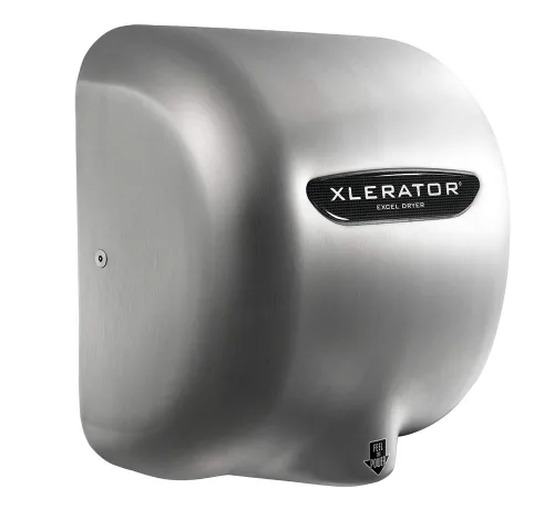 Miniatura 4 de XLERATOR XL-SB 1.1N Secador de manos comercial de alta velocidad, cubierta de acero inoxidable cepillado, secadora Excel, sensor automático, montaje