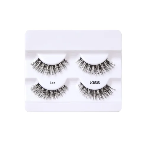 Miniatura 11 de KISS Lash Couture - Pestañas postizas de visón sintético, banda de pestañas sin nudos, reutilizables, aptas para lentes de contacto, fáciles