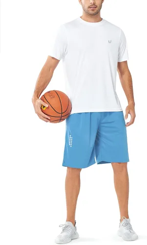 Miniatura 3 de NORTHYARD Pantalones cortos deportivos de baloncesto para hombre, de 10 pulgadas, para entrenamiento, gimnasio, de secado rápido, pantalones cortos