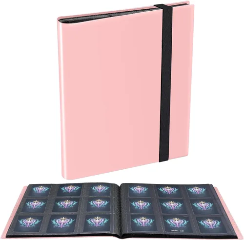 Miniatura 14 de Carpeta de Tarjetas, Carpeta de Colección de Tarjetas de 9 Bolsillos Mejorada para Tarjetas, Álbum con Soporte para 360 Tarjetas para Yugioh, MTG