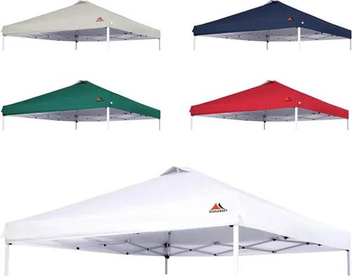Miniatura 8 de SCOCANOPY Parte superior de repuesto con ventilación de aire para marco de toldo de 10x10, SOLO cubierta de toldo, (Turquesa)
