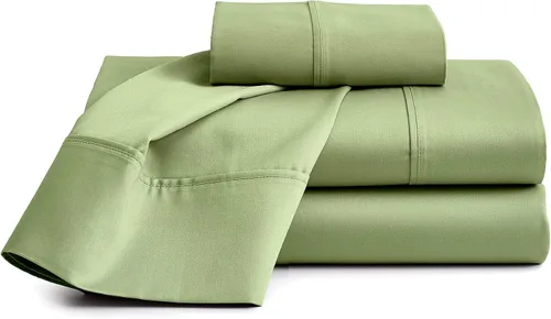 Miniatura 18 de Sábanas de cama 100% algodón orgánico de bolsillo extra profundo, tamaño individual, color burdeos, sábanas orgánicas de 1000 hilos, sábanas