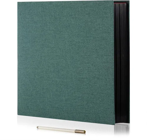 Miniatura 35 de Álbum de fotos grande autoadhesivo de 4 x 6 pulgadas, 5 x 7 pulgadas, 3 x 5 pulgadas, 8.5 x 11 pulgadas, álbum magnético de recortes, libro de Verde