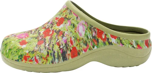 Miniatura 5 de Backdoorshoes Zuecos de jardín impermeables prémium para mujer con soporte para el arco