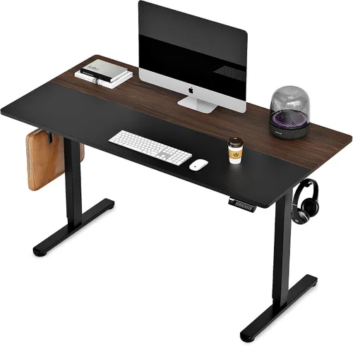 Monomi Escritorio Eléctrico de Altura Ajustable de Pie, 48x24 Pulgadas, Escritorio Ergonómico para Oficina en Casa Sentado/De Pie (Marco de Acero