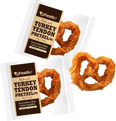 Miniatura 18 de AFreschi - Premios masticables de tendón de pavo para perros y cachorros, Signature Series, ingrediente de EE. UU., hipoalergénico, fácil