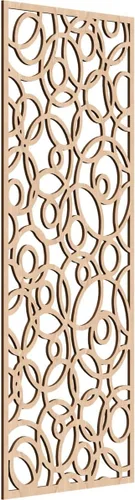 Miniatura 189 de Latrobe Paneles de pared decorativos de madera con calado, 9 3/8 pulgadas de ancho x 24 3/8 pulgadas de alto x 3/8 de alto, roble rojo rojo (Red Oak)