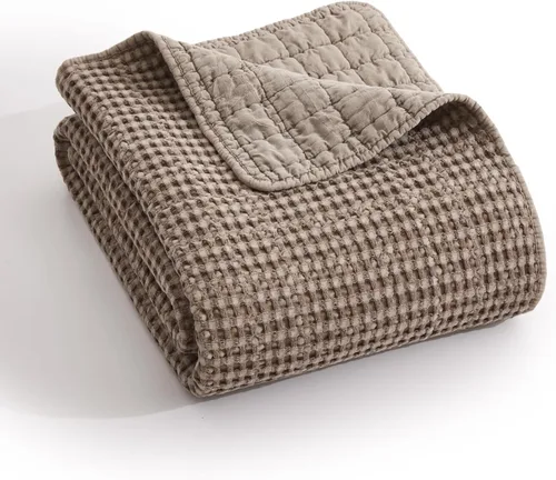 Miniatura 93 de Levtex Home Mills Waffle - Juego de colcha King (122 x 106 pulgadas) con 2 fundas de almohada (36 x 20 pulgadas) - Rubor - Juego de colcha de Blush