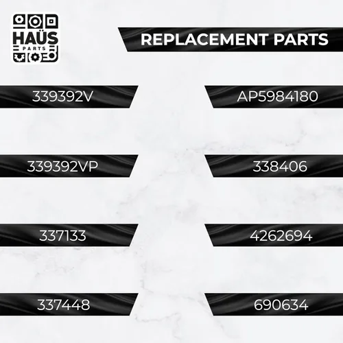 Miniatura 7 de 339392 339392V Reemplazo de pantalla de filtro de pelusa para secadora – Compatible con Whirlpool, Kenmore, Roper – Reemplaza, 337133, 337448