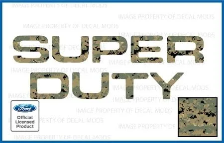 Miniatura 30 de 2008-2016 Insertos de letras para portón trasero (calcomanías delgadas) de reemplazo para Ford F250 F350 F450 Super Duty (2008-2016) Bandera