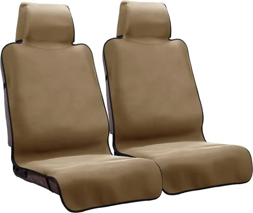 Miniatura 18 de Funda de asiento impermeable, protector de asiento de automóvil mejorado contra el sudor, perfecto para asiento universal antideslizante de Negro