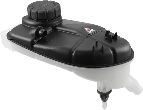X AUTOHAUX Tanque de depósito de radiador de refrigerante 2465000049 Botella de expansión de desbordamiento de refrigerante con tapa y sensor para