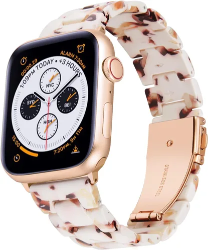 Miniatura 12 de BINLUN Compatible con las bandas de Apple Watch de 38 mm, 40 mm, 41 mm, 42 mm, 44 mm, 45 mm, 46 mm, 49 mm para mujeres y hombres, correas de reloj