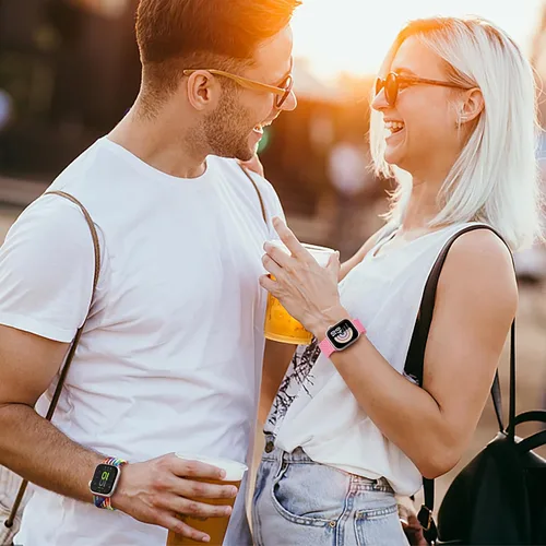 Miniatura 6 de Paquete de 2 correas trenzadas Solo Loop para Apple Watch de 1.575 pulgadas, 1.614 pulgadas, 1.654 pulgadas, 1.732 pulgadas, 1.772 pulgadas, 1.732