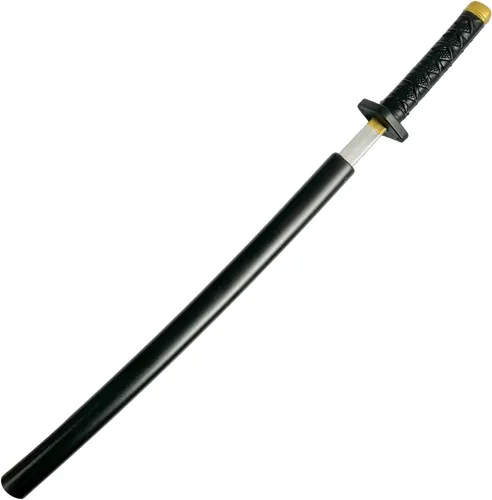 Miniatura 3 de Set de dos espadas de samurái de Japón de 26 1/2 pulgadas de espuma Pu, espada ninja Katana de anime, para jugar, esgrima, diversión, cumpleaños