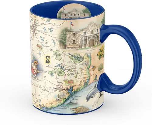 Miniatura 25 de Xplorer Maps Boston Map Taza de cerámica (16 onzas) – Taza de café sin BPA para bebidas calientes y frías – perfecta para oficina, hogar o regalo
