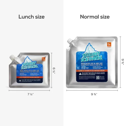 Miniatura 2 de TOURIT Paquete de hielo reutilizable para enfriadores, bolsas de hielo de larga duración para bolsas de almuerzo/cajas, mochilas enfriadoras