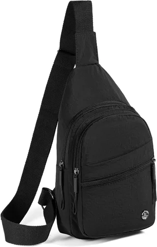 Miniatura 19 de EVANCARY - Mochila pequeña tipo bandolera para mujeres y hombres, mochila de pecho tipo bandolera para viajes, senderismo y actividades al aire