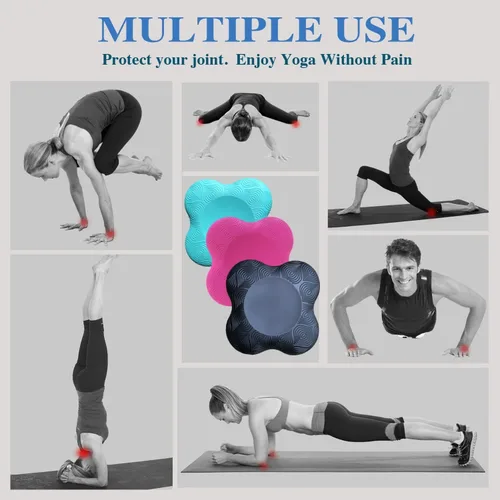 Miniatura 3 de Rodilleras de yoga (juego de 2) – Accesorios y accesorios de yoga masculinos y femeninos para fitness, viajes, meditación, arrodillarse, equilibrio