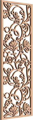 Miniatura 9 de 9 3/8"W x 24 3/8"H x 1/4"T Caspio Decorativos Paneles De Pared De Madera De Calado, Roble Rojo rojo (Red Oak)