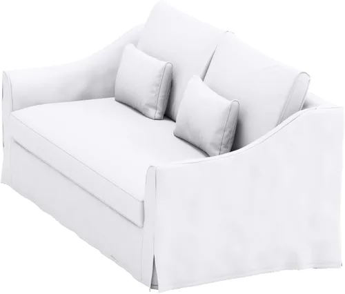 Miniatura 5 de Farlov Funda de repuesto para sofá biplaza (ancho 70 pulgadas, no 85.8 pulgadas) compatible solo con IKEA Farlove funda (algodón blanco 70 pulgadas)