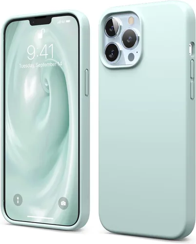 elago Funda de Silicona Líquida Compatible con Funda iPhone 13 Pro Max (6.7 pulgadas), Protección de Cámara con Pantalla Completa, Microfibra Suave