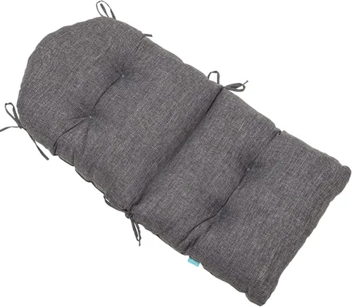 Miniatura 3 de QILLOWAY Cojín copetudo para silla de exterior, impermeable, 43 x 20 x 4 pulgadas, antideslizante, almohadilla de repuesto para muebles de mimbre