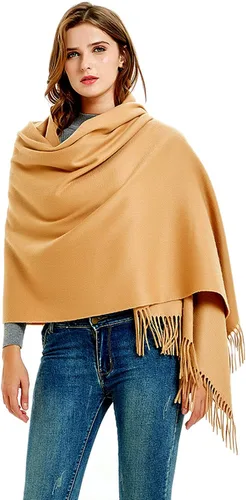 Miniatura 2 de Novawo Extra Large Wool Shawl Soft Pashmina Wrap Winter Scarf for Women