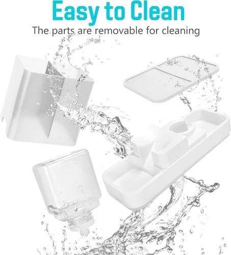 Miniatura 6 de Comedero automático para mascotas pequeñas y dispensador de agua, 2 en 1 por gravedad para gatos, gatos pequeños, medianos y pequeños, juego