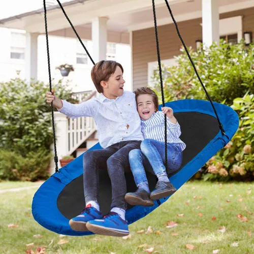 Miniatura 7 de Costzon Juego de columpio de plataforma gigante impermeable de 60 pulgadas, capacidad de peso de 700 libras, columpio para árbol con platillo al