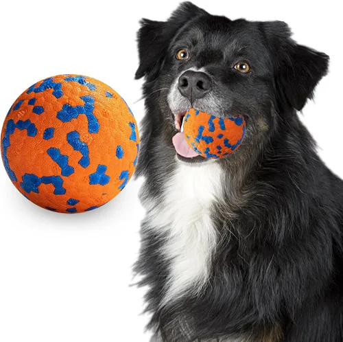 Miniatura 19 de Pelotas para perros, pelota de juguete indestructible para perros masticadores agresivos, pelota interactiva duradera de alta elasticidad