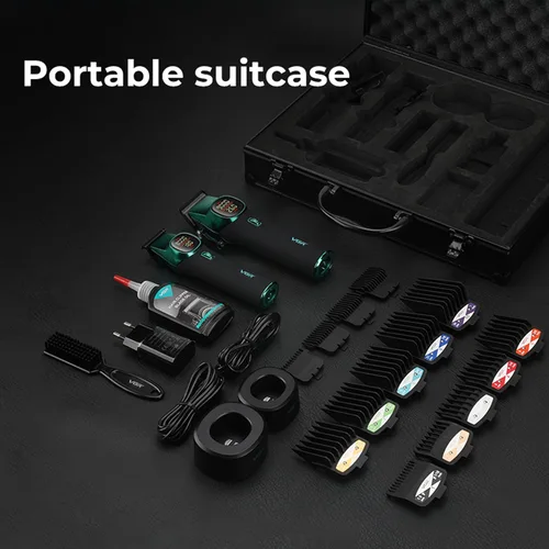 Miniatura 8 de VGR 885 S2 - Kit de cortapelos y recortadores de peluquería inalámbricos, profesional para hombres, kit de corte de pelo con cuchillas de cerámica