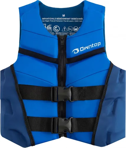 Miniatura 10 de Owntop Chaleco de natación para niños y jóvenes Chaqueta de natación de neopreno ligera y de secado rápido Kayak, entrenamiento de natación, Rosa