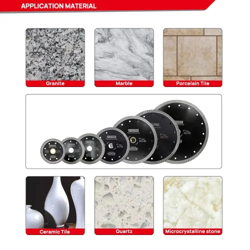 Miniatura 5 de DT-DIATOOL Hoja de granito de diamante de 4 pulgadas para azulejos de porcelana de mármol, disco de corte de diamante de cerámica con segmentos