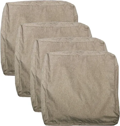 Miniatura 12 de Fundas para cojines de asiento de patio, fundas deslizantes lavables de repuesto, funda impermeable para cojines de silla de muebles al aire libre