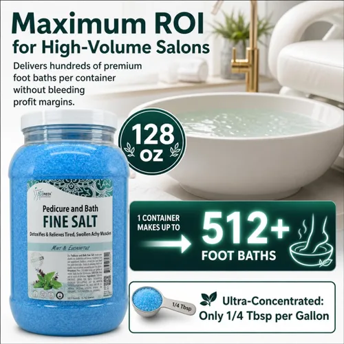 Miniatura 3 de SPA REDI - Remedio de Pies Desintoxicante y Baño con Sal Fina, Menta y Eucalipto, 3.8 L - Hecho con Sales del Mar Muerto, Aceite de Argán, Aceite