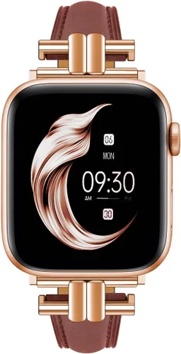Miniatura 16 de Juntan Correa delgada de cuero compatible con Apple Watch 38mm 40mm 41mm 42mm 44mm 45mm 46mm 49mm, pulsera de reloj de cuero genuino en forma de I