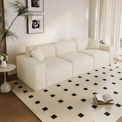 Miniatura 16 de Cloud - Sofá modular sin hueso, sofá seccional con asiento profundo, sofá en forma de L de 2 plazas para sala de estar, sofás de espuma