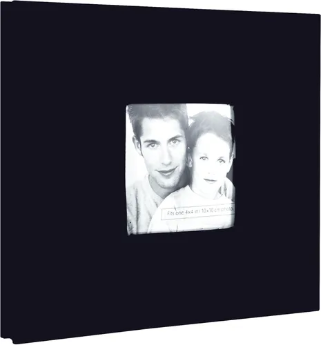 Miniatura 2 de MCS Álbum de recortes de tela expandible de 10 páginas con cubierta de apertura de fotos y páginas de 8 x 8 pulgadas, 9.6 x 8.5 pulgadas, negro