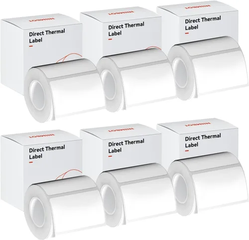 Miniatura 5 de Cinta para etiquetar B1 B21 B3S, 3 rollos de papel de impresión de etiquetas adaptadas, mini etiquetas adhesivas de 1.57 x 1.18 pulgadas