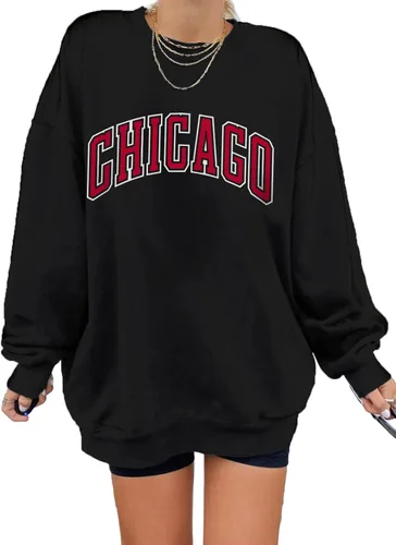 Dokotoo Sudaderas tipo túnica largas con cuello redondo y estilo vintage para mujer