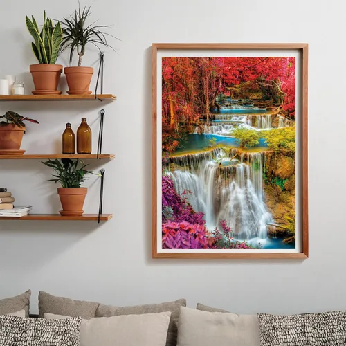 Miniatura 6 de Clementoni Colección-Cataratas tailandesas coloridas, 1000 piezas, vertical, divertido para adultos, hecho en Italia, multicolor, 39821