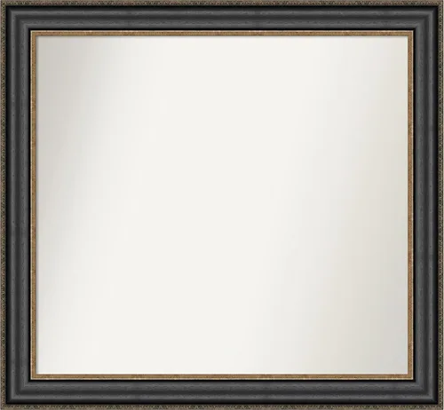 Miniatura 114 de Amanti Art Espejo personalizado, espejo de baño negro puente, espejo de pared o espejo de tocador de baño sobre el fregadero (26 x 26 pulgadas)