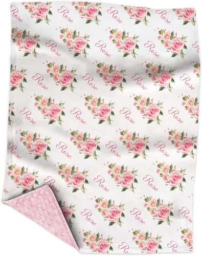 Miniatura 6 de Mantas personalizadas de flecha gris Minky con nombre, mantas personalizadas para niños y niños, manta de felpa suave para bebés recién nacidos