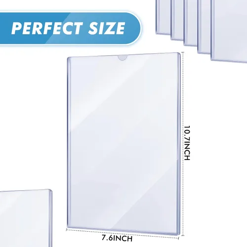 Miniatura 2 de Yexiya 15 fundas para cómics de 7.6 x 10.7 pulgadas, marco duro de PVC para cómics de la Edad de Plata actual, funda transparente de plástico