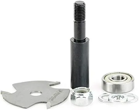 Amana Tool - 53400-1 Conjunto de cortador ranurado 3 alas x 1-7/8 diámetro x 1/16 x 1/2" vástago