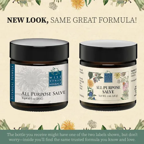Miniatura 8 de Wise Woman Herbals Bálsamo multiusos con caléndula y consuelda, alivia la piel seca e irritada, cuidado de la piel posparto, soporte nutritivo